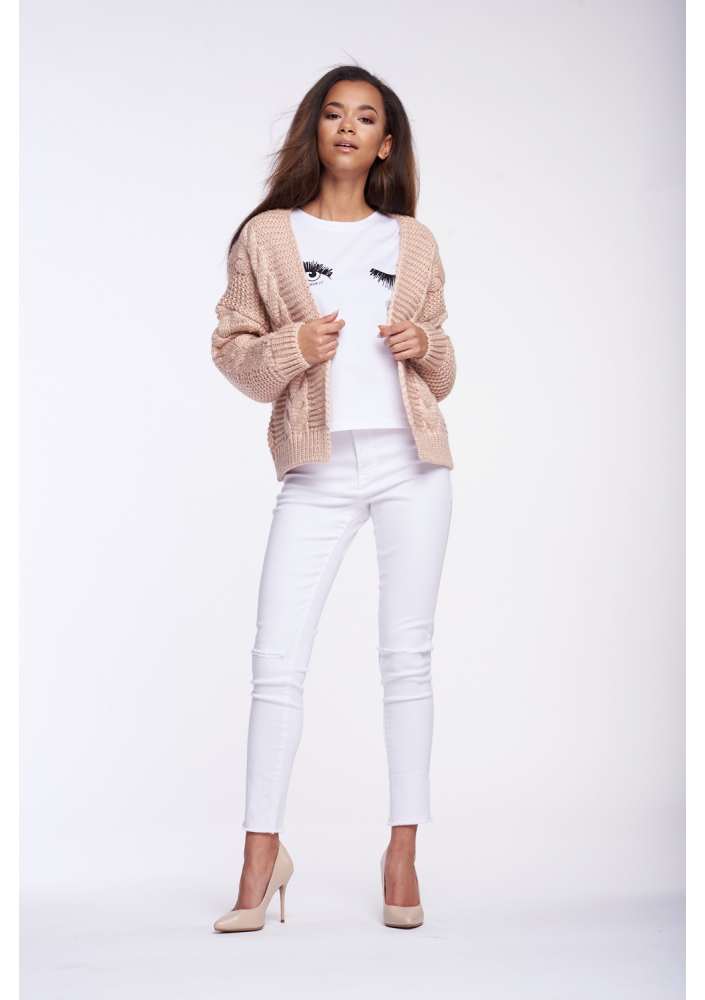 SWETER BOMBER Z WARKOCZEM