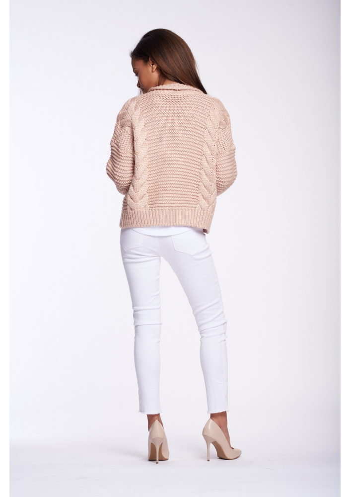 SWETER BOMBER Z WARKOCZEM