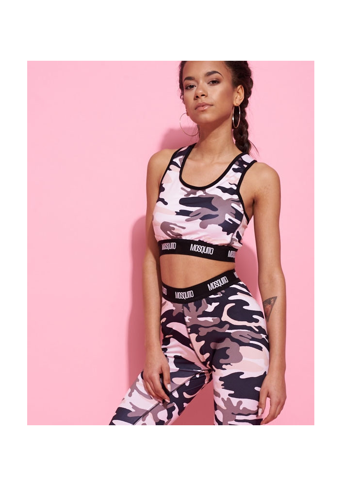 KRÓTKI TOP FLOWERS SPORT