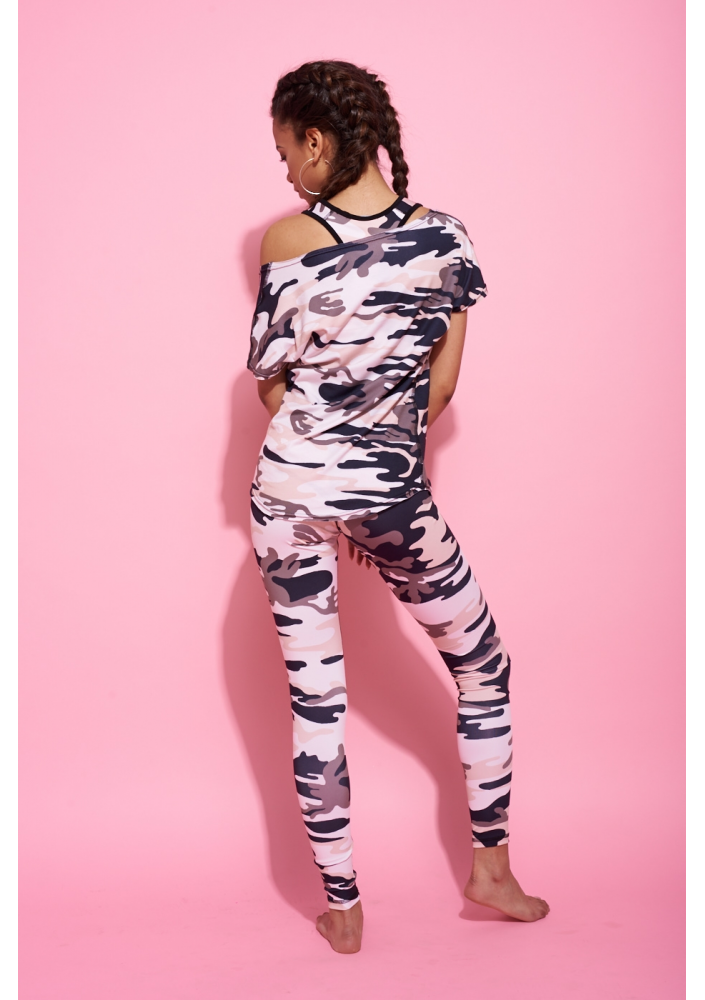 LEGGINSY FLOWERS SPORT