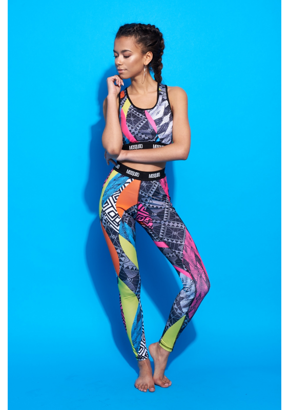 KRÓTKI TOP COLORS PRINT