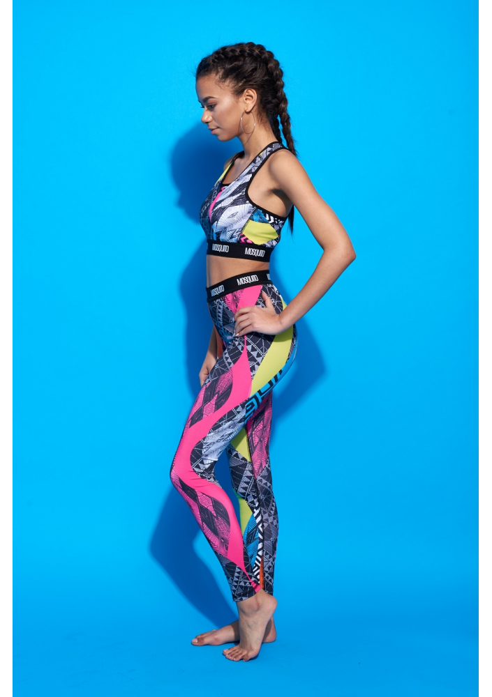 KRÓTKI TOP COLORS PRINT