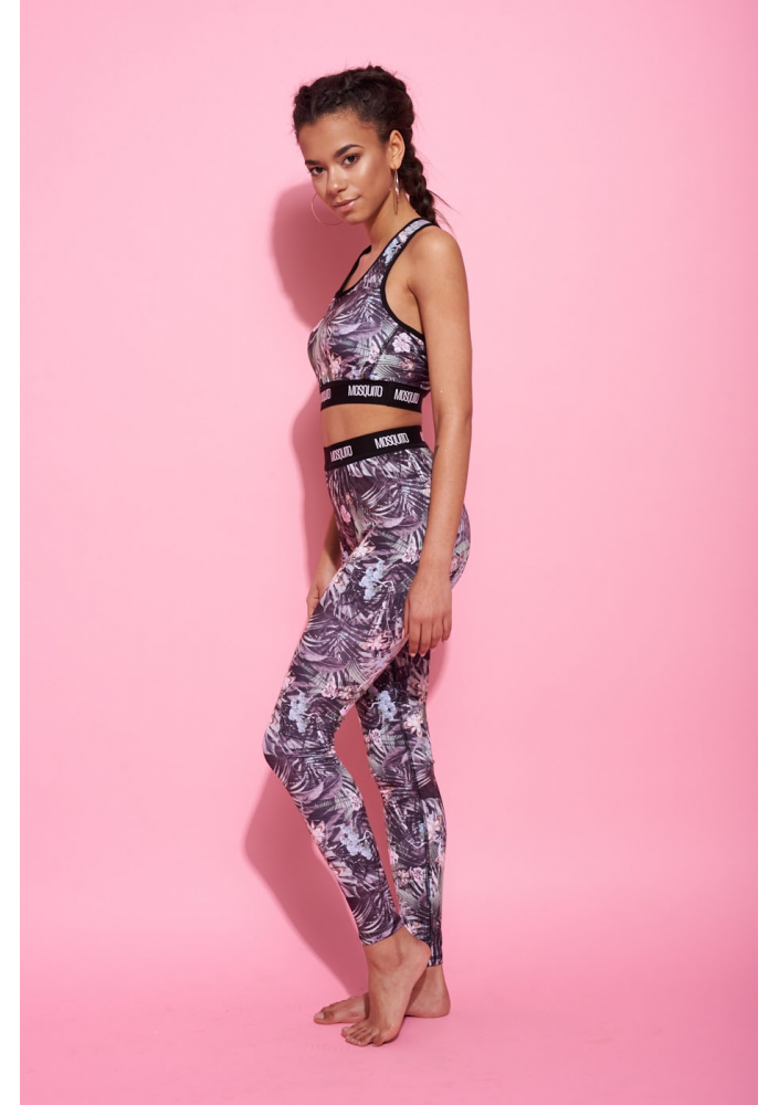 KRÓTKI TOP FLOWERS SPORT