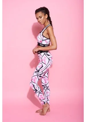 LEGGINSY FLOWERS SPORT