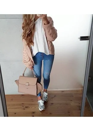 SWETER BOMBER Z WARKOCZEM