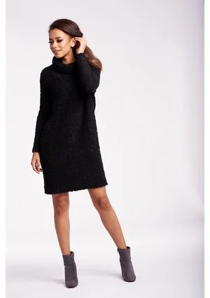 SWEATER DRESS WITH TURTLENECK