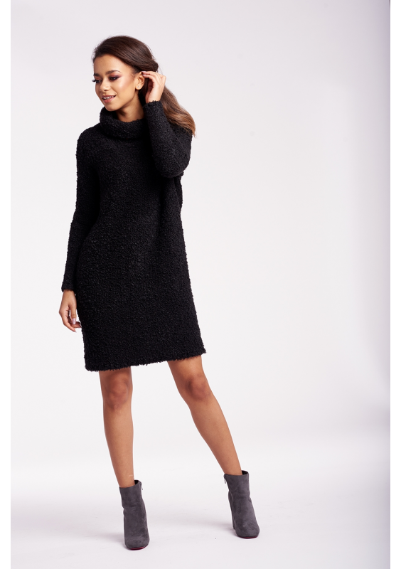SWEATER DRESS WITH TURTLENECK