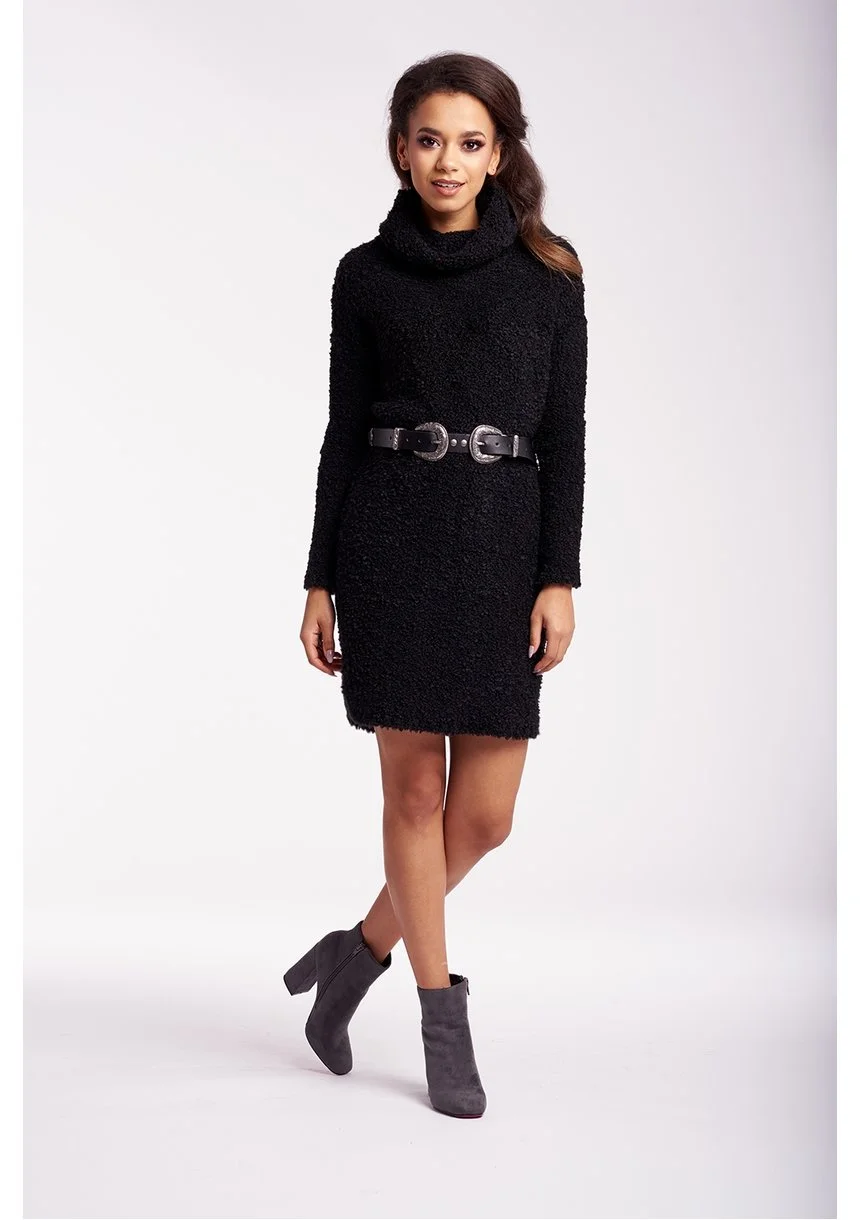 SWEATER DRESS WITH TURTLENECK