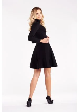 TWO PIECES KNITWEAR SET WITH TURTLENECK TOP