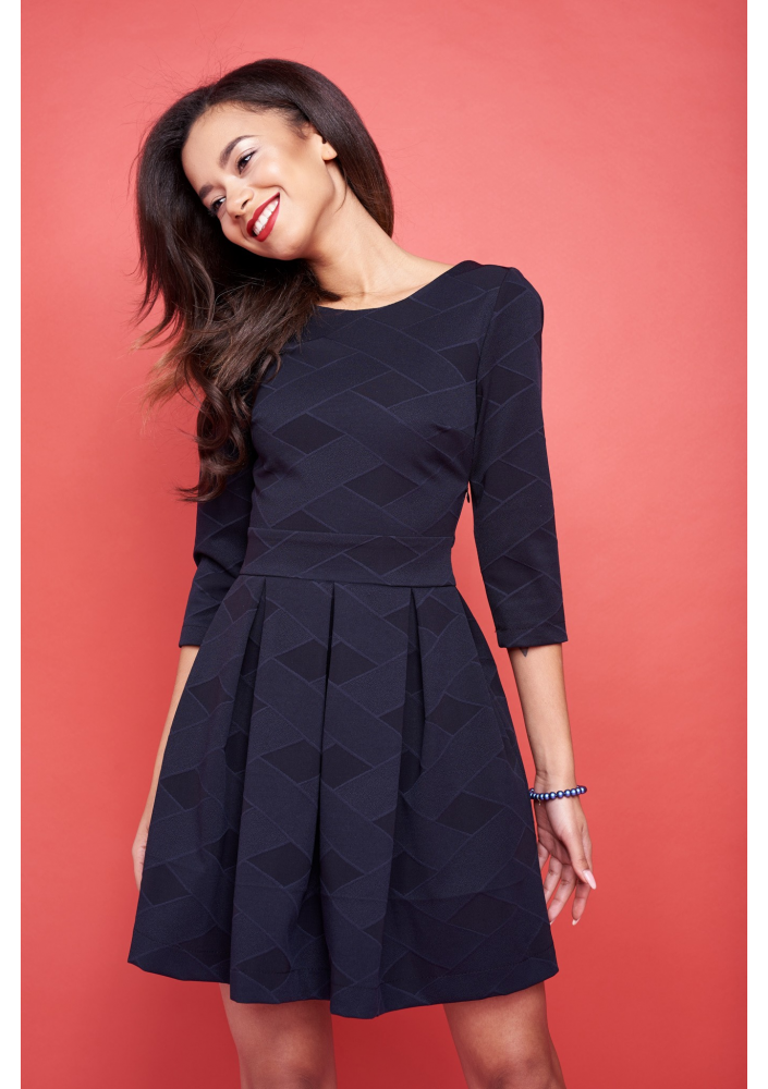 LACE DRESS WITH CHIFFON MAXI SKIRT