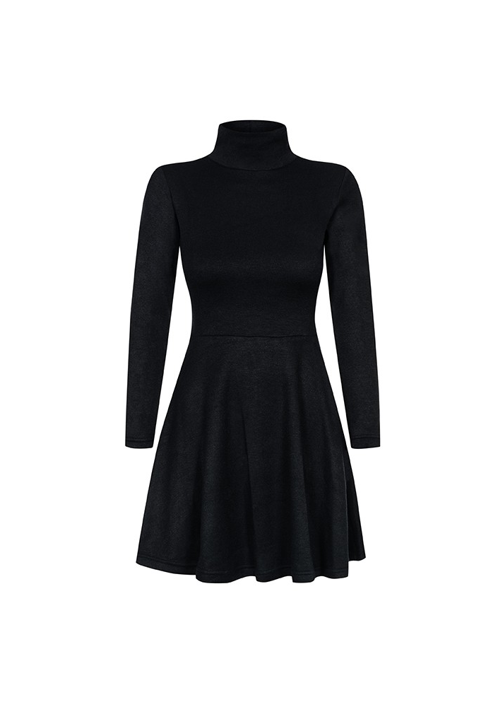 TWO PIECES KNITWEAR SET WITH TURTLENECK TOP