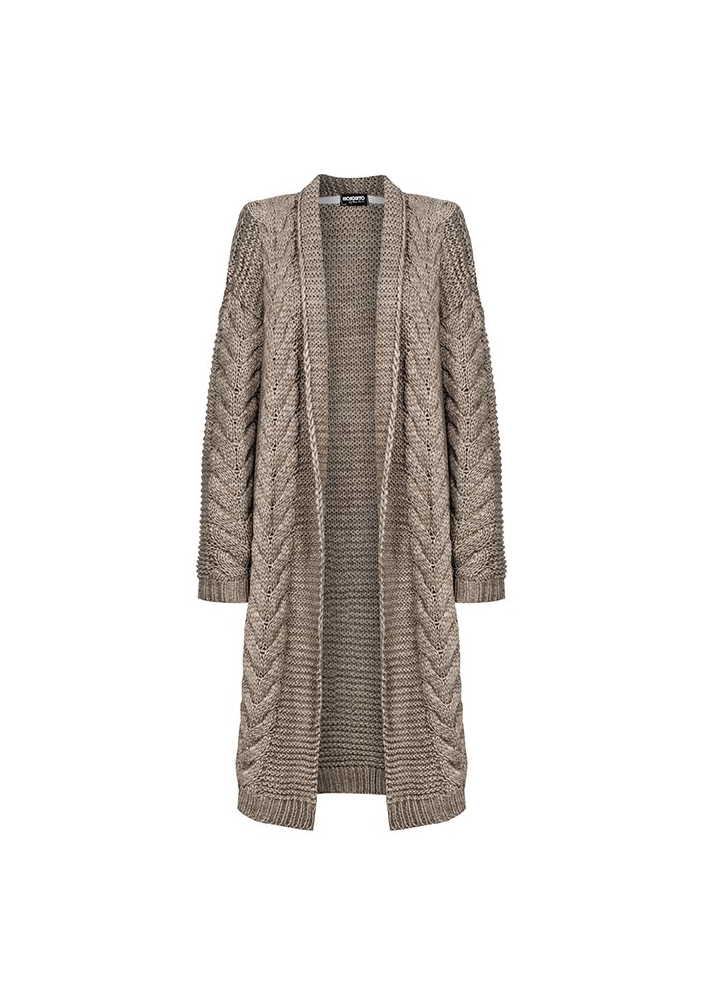 DŁUGI SWETER Z WARKOCZEM