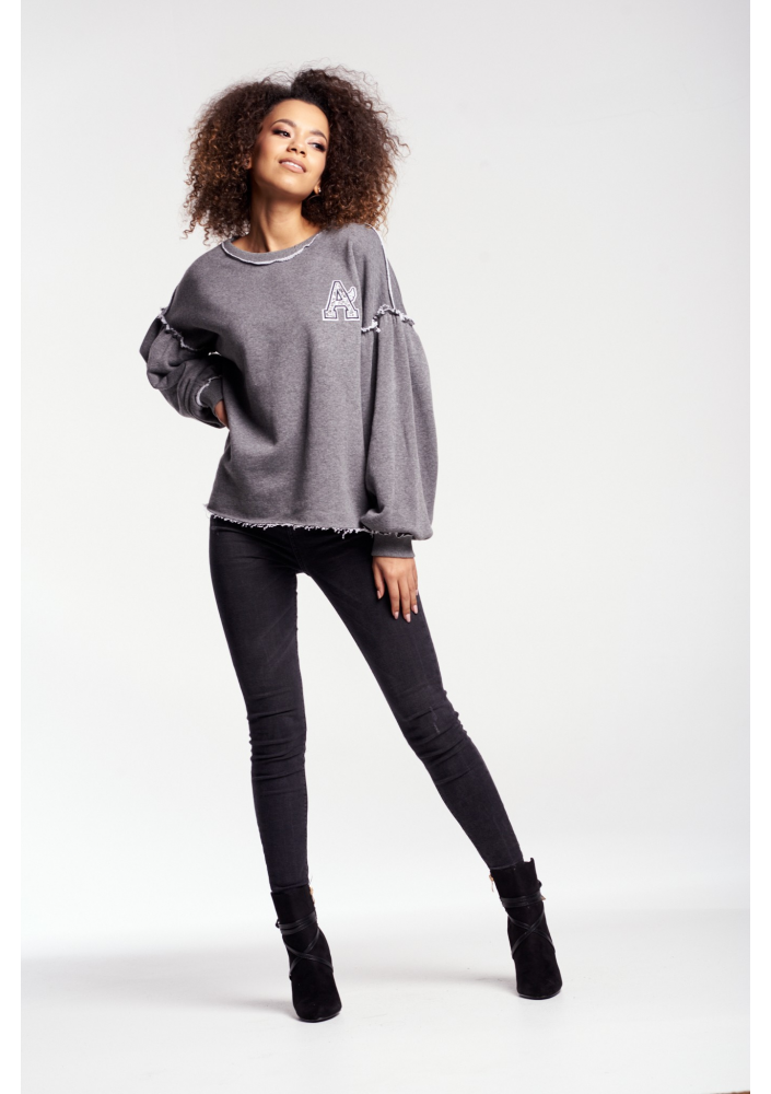 BIRDS PRINT SWEATSHIRT WITH HOODIE