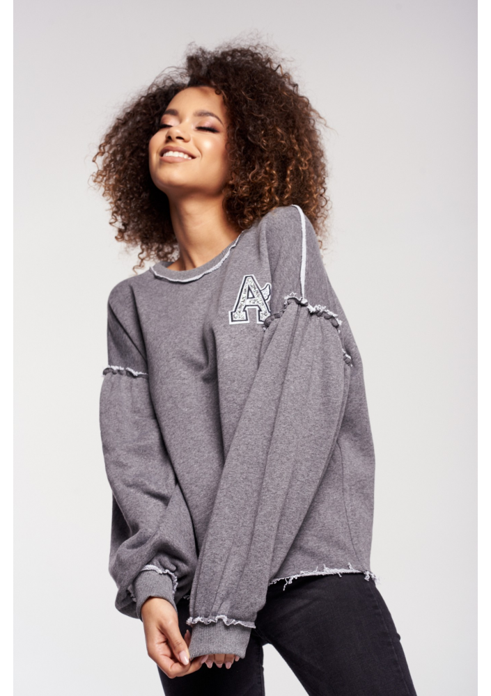 BIRDS PRINT SWEATSHIRT WITH HOODIE