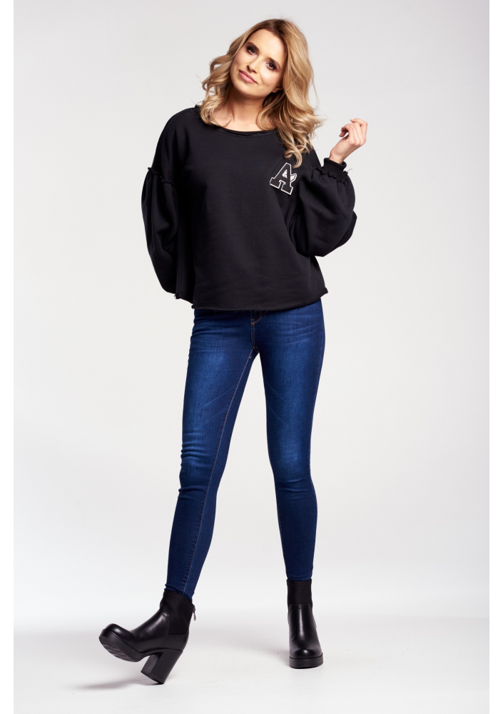 BIRDS PRINT SWEATSHIRT WITH HOODIE