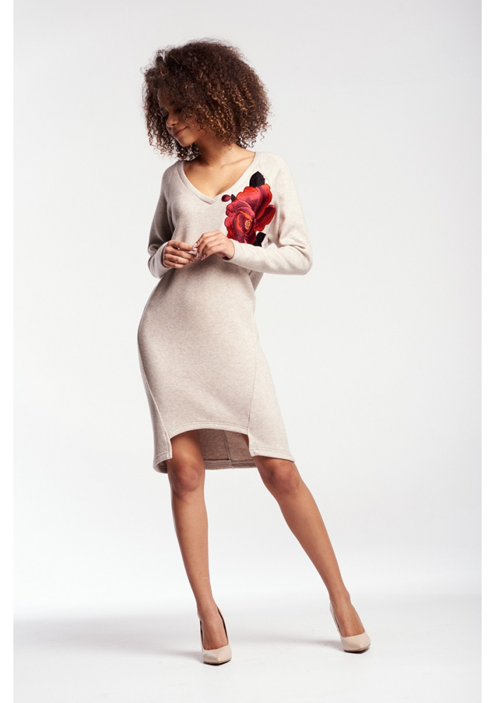 TWO PIECES KNITWEAR SET WITH TURTLENECK TOP