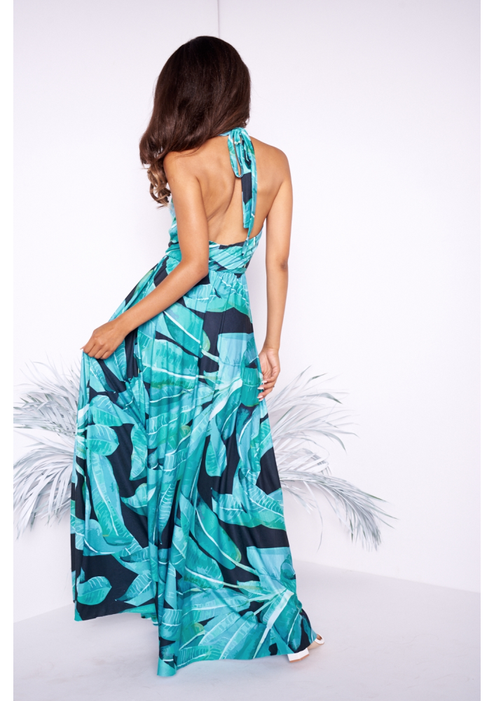 SUKIENKA Z WIĄZANIEM NA SZYII BLACK BANANAS