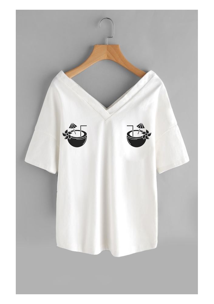T-SHIRT V NECK "COCO"ILM