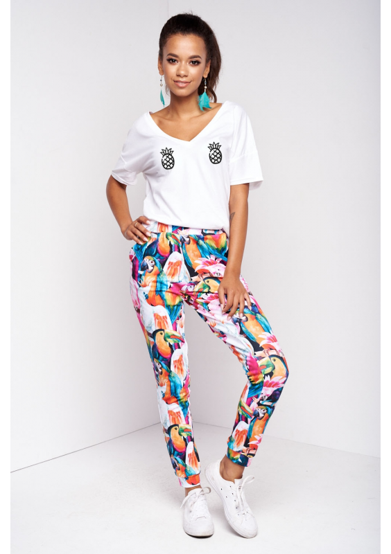 T-SHIRT V NECK "ANANAS" ILM