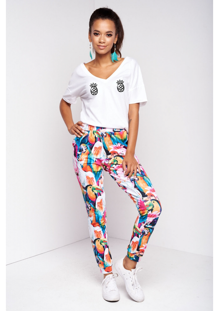 T-SHIRT V NECK "ANANAS" ILM