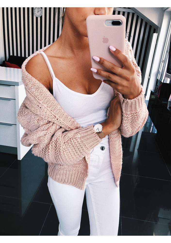 SWETER BOMBER Z WARKOCZEM