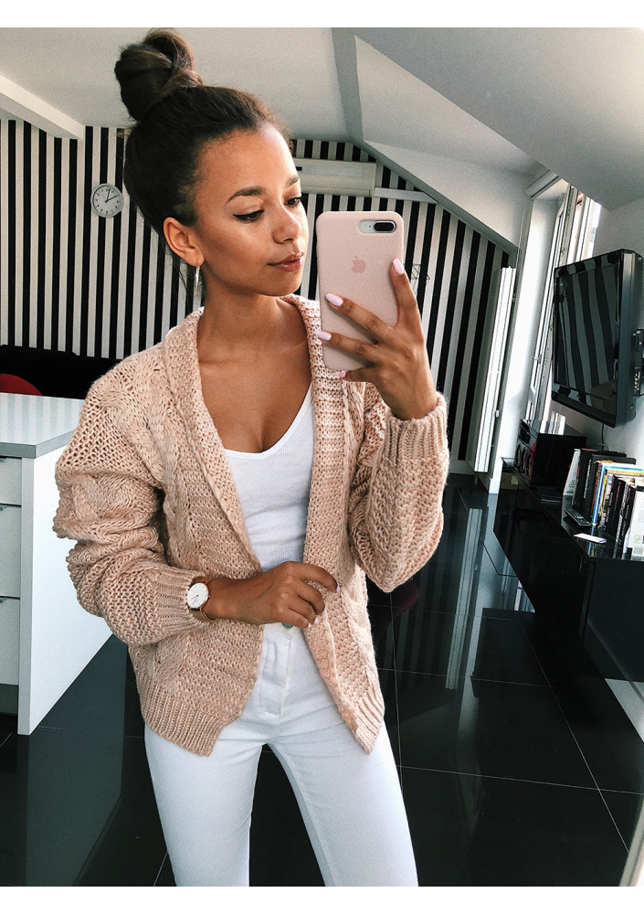 SWETER BOMBER Z WARKOCZEM