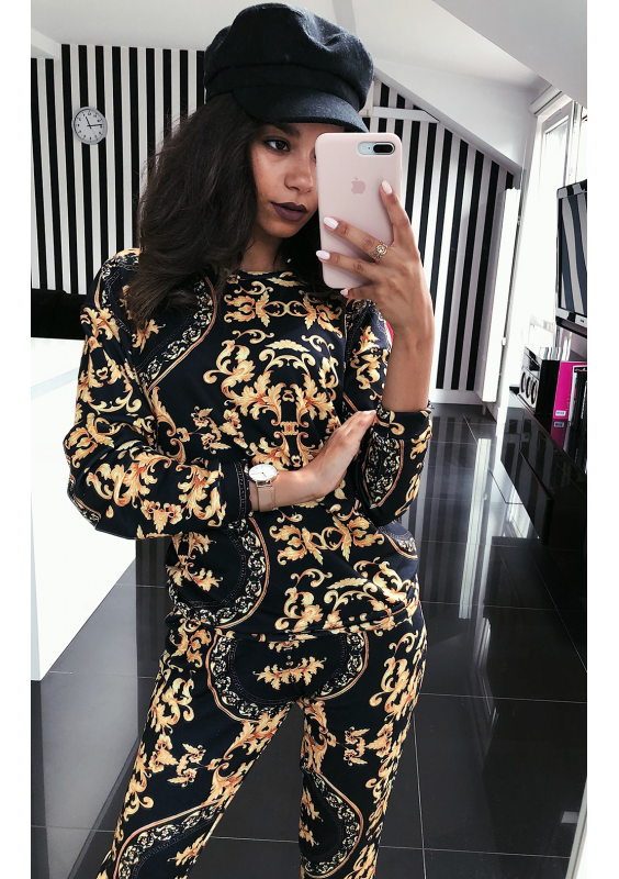 BLUZA PRINT GOLD BAROCUE  ILM