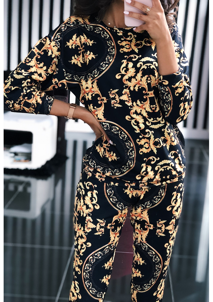 BLUZA PRINT GOLD BAROCUE  ILM