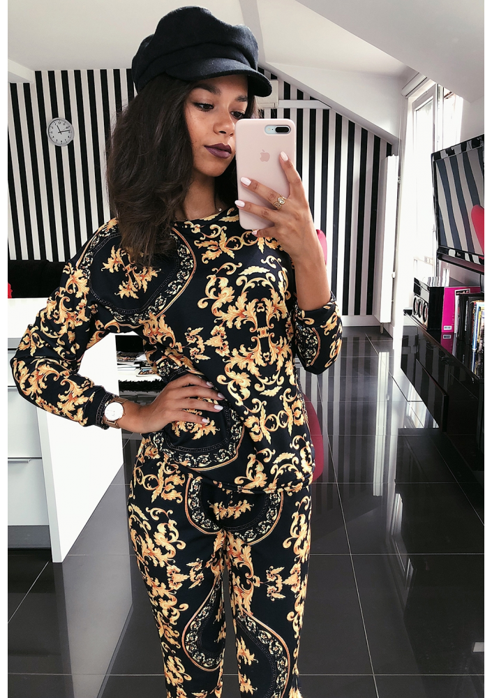 BLUZA PRINT GOLD BAROCUE  ILM