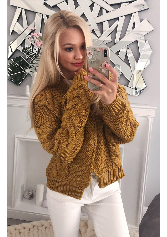 SWETER BOMBER Z WARKOCZEM