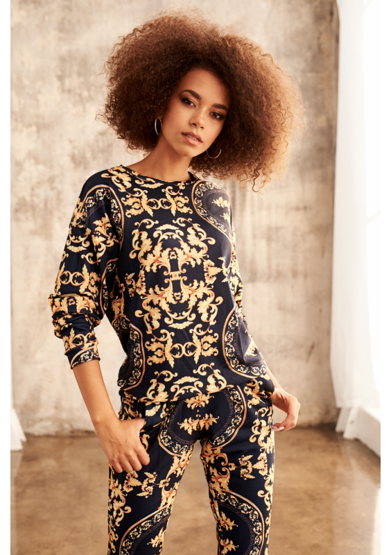 BLUZA PRINT GOLD BAROCUE  ILM