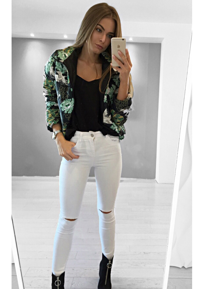 GREEN HERON PRINT JACKET ILM