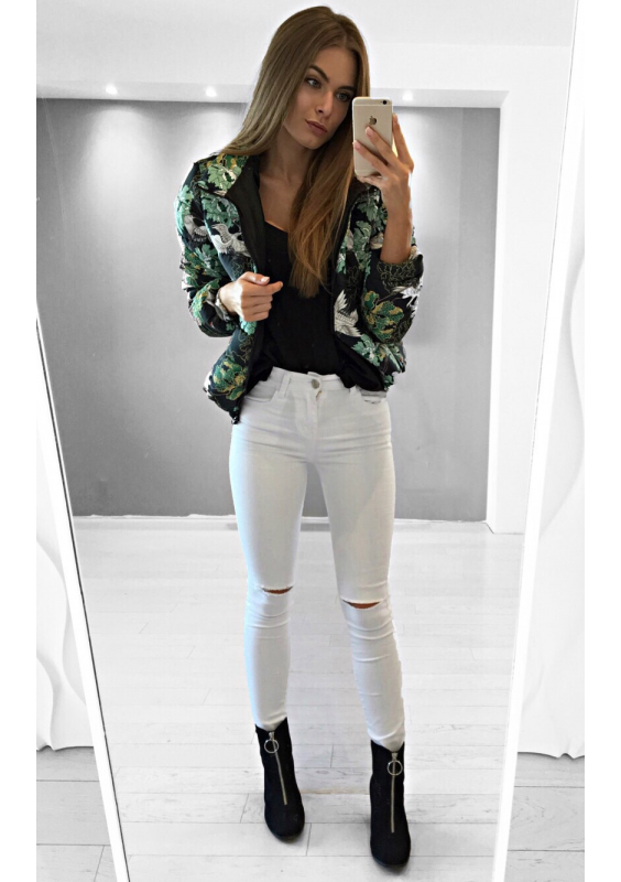 GREEN HERON PRINT JACKET ILM