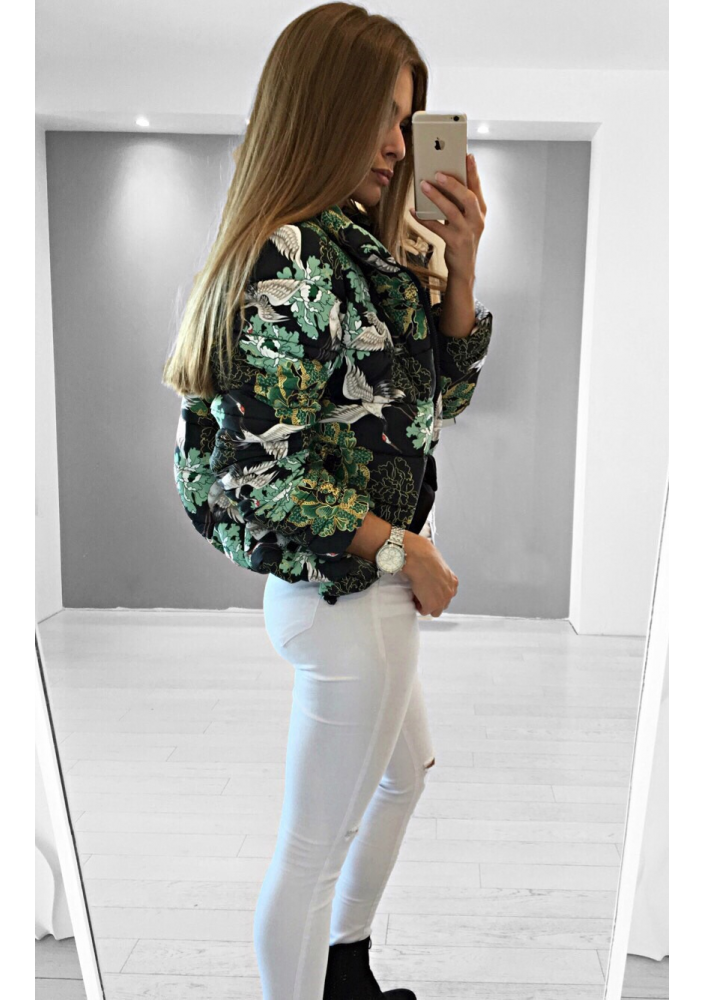 GREEN HERON PRINT JACKET ILM