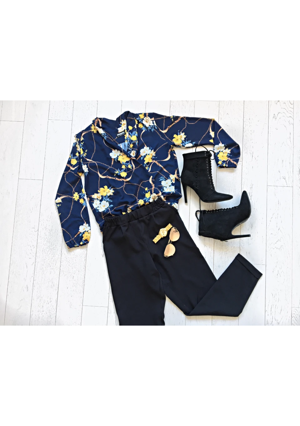SHIRT PATCHWORK FLOWER PRINT