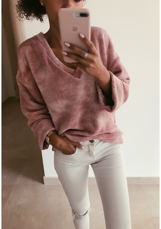 BLUZA Z DZIANINY  PLUSH  ILM