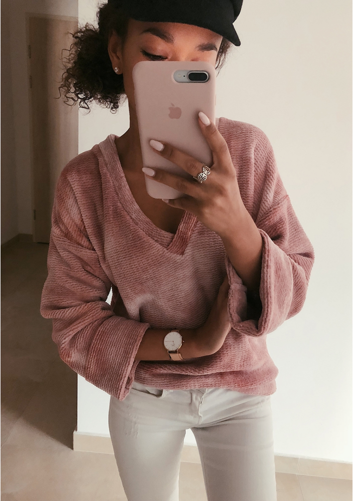 BLUZA Z DZIANINY  PLUSH  ILM