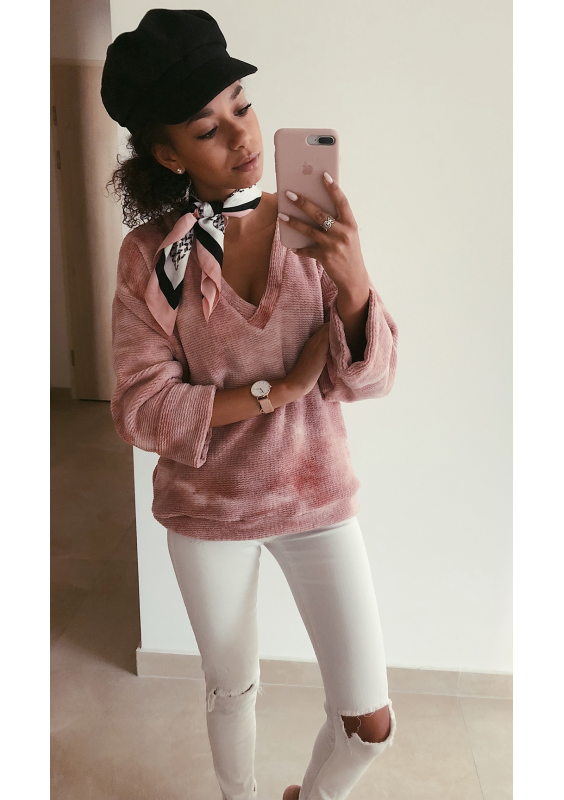 BLUZA Z DZIANINY  PLUSH  ILM