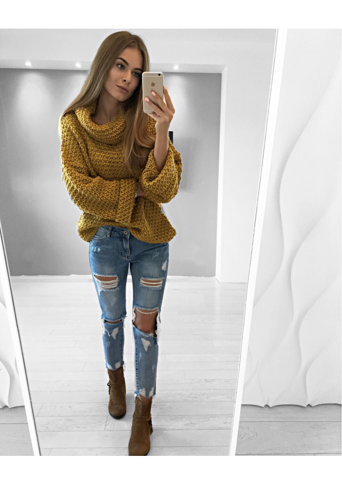 SWETER GOLF Z SZEROKIM RĘKAWEM ILM