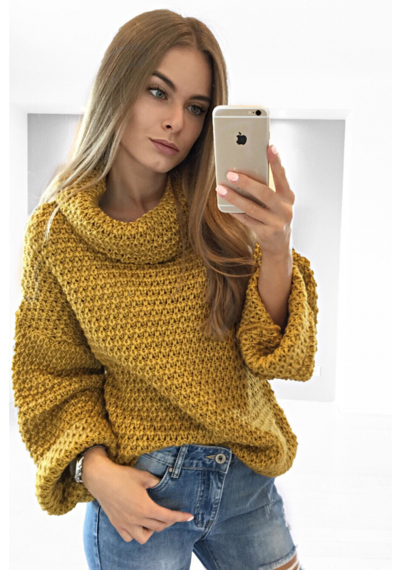 SWETER GOLF Z SZEROKIM RĘKAWEM ILM