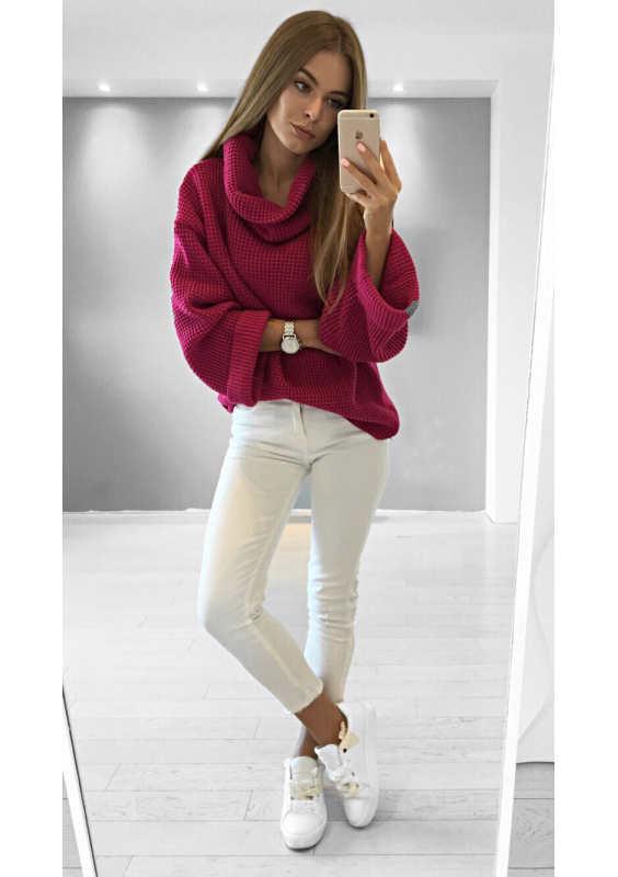 SWETER GOLF Z SZEROKIM RĘKAWEM ILM