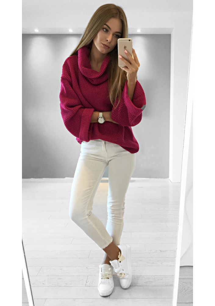 SWETER GOLF Z SZEROKIM RĘKAWEM ILM