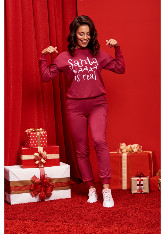 BAWEŁNIANA BLUZA "SANTA IS REAL" ILM