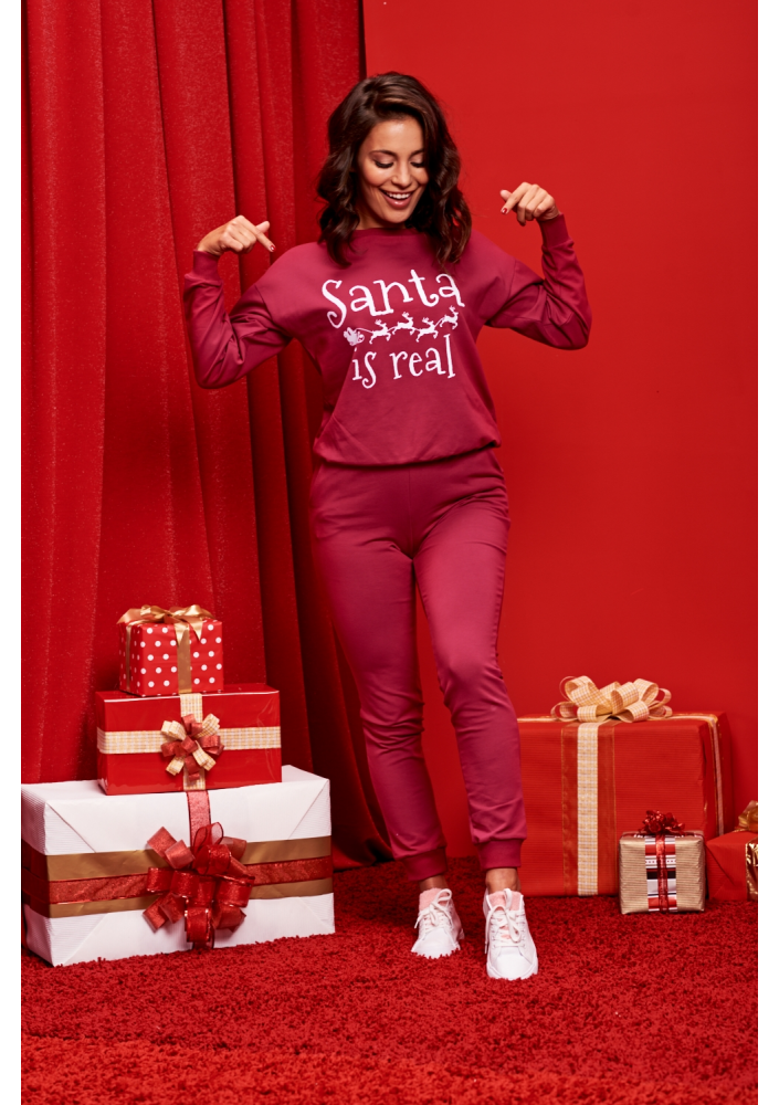 BAWEŁNIANA BLUZA "SANTA IS REAL" ILM