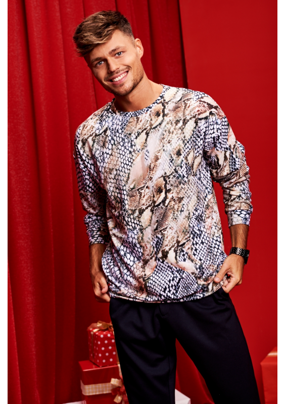 SNAKE PRINT MAN SWEATSHIRT ILM