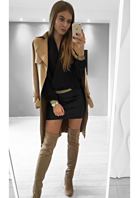 KOPERTOWA BLUZKA GOLD DEATILS