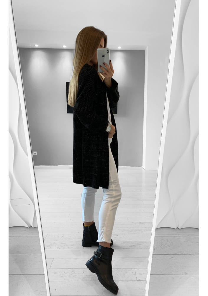 SWETER KARDIGAN ZE ZŁOTĄ NITKĄ ILM