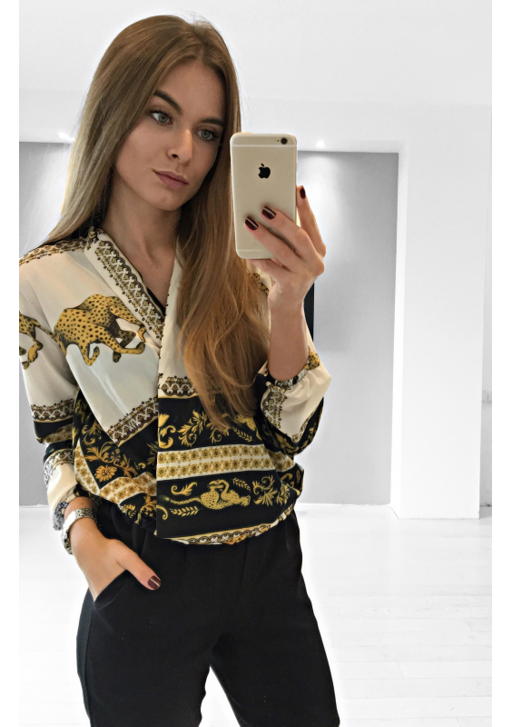 SHIRT  BAROCUE LEOPARD PRINT