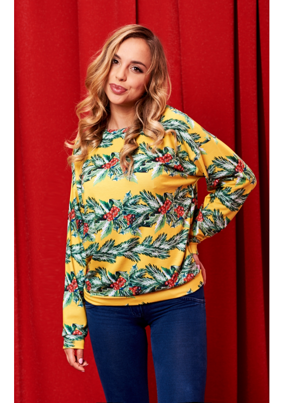 CHRISTMAS YELLOW PRINT  ILM