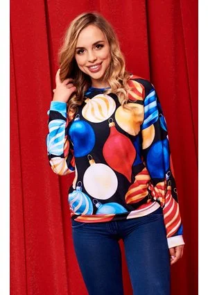SWEATSHIRT CHRISTMAS BOMBKI PRINT ILM